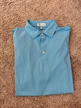 Peter Millar Striped Mesh Polo